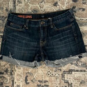 J. Crew Factory Blue Jean Shorts Distressed Cut-Off